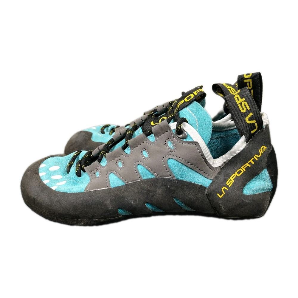 La Sportiva Tranatulace Rock Climbing Shoes Women's 7.5 Blue Lace Up Leather